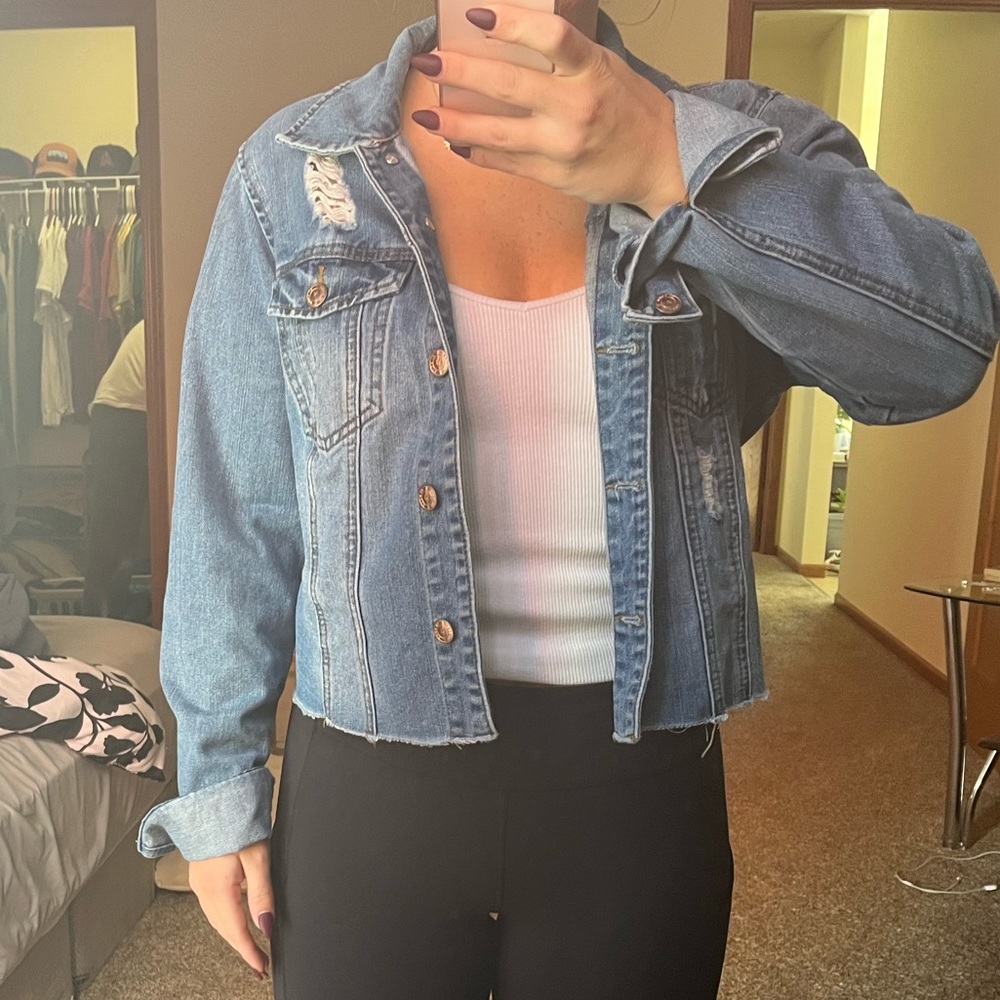 Cropped Jean Jacket